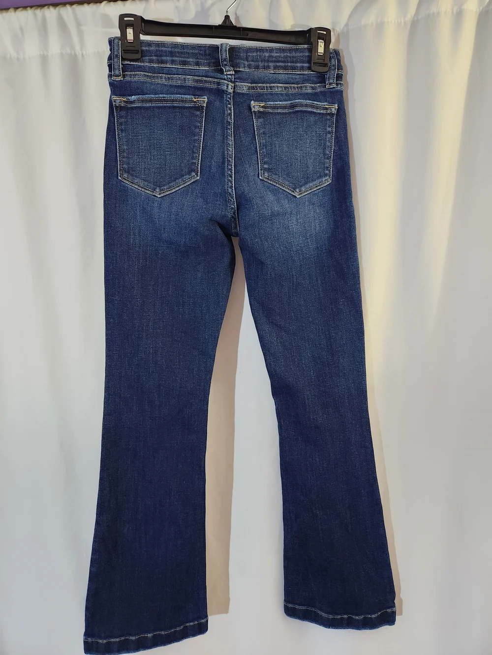 Youth Blue Bootcut Jeans #dark #boots #clean #crisp #fit #comfortable #colorful